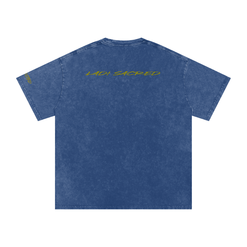 Snow Washed Oversized Cotton T-Shirt