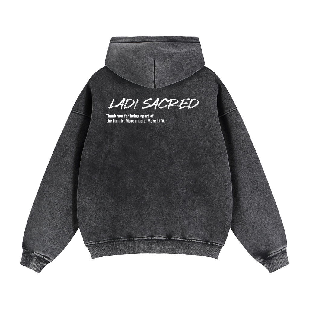 Zip-Through Boxy Fleece Hoodie