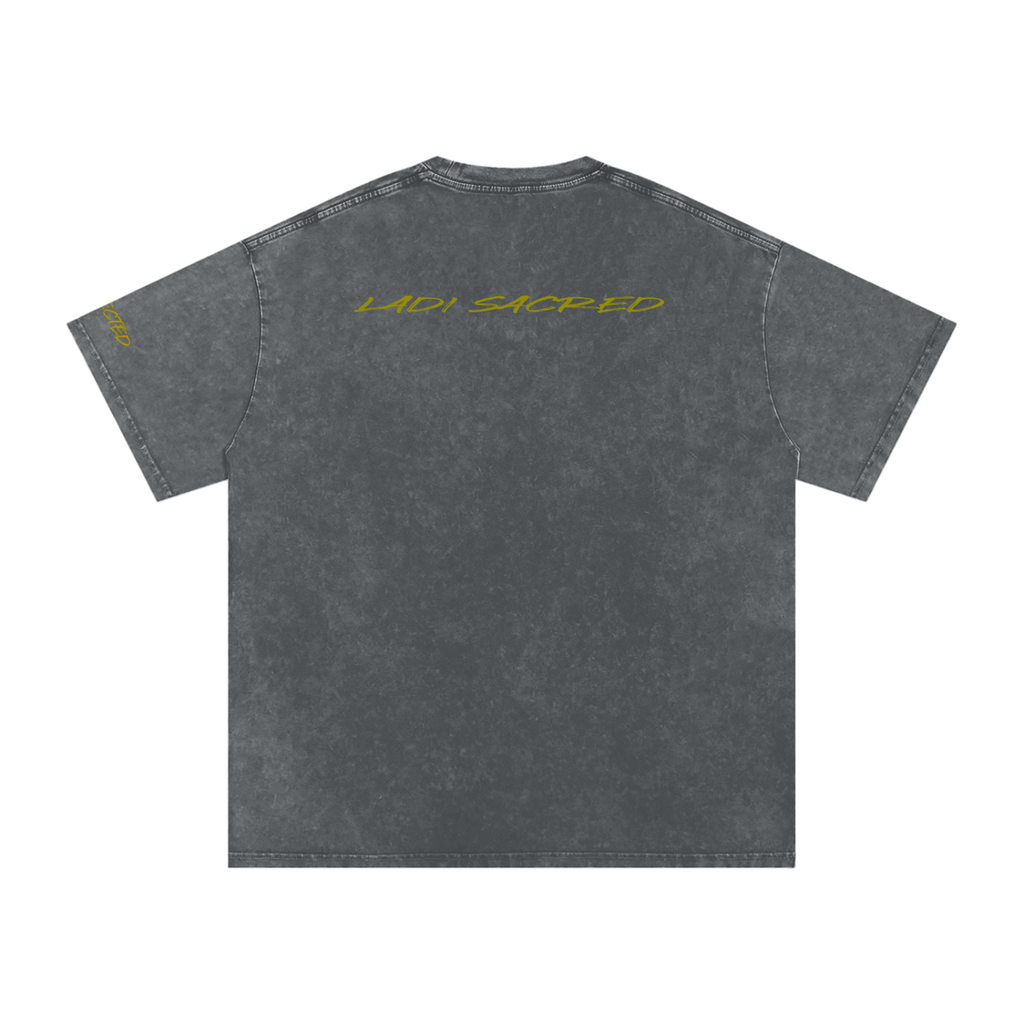 Snow Washed Oversized Cotton T-Shirt