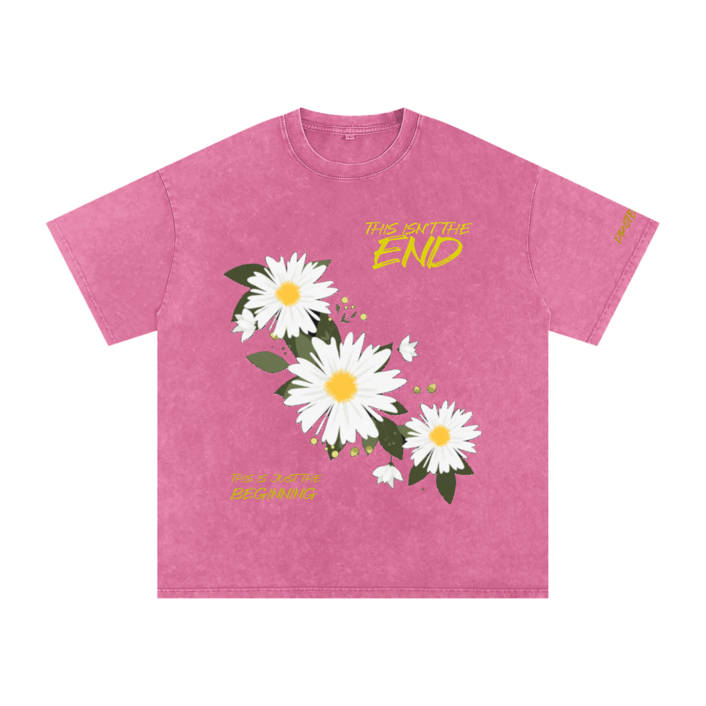 Snow Washed Oversized Cotton T-Shirt