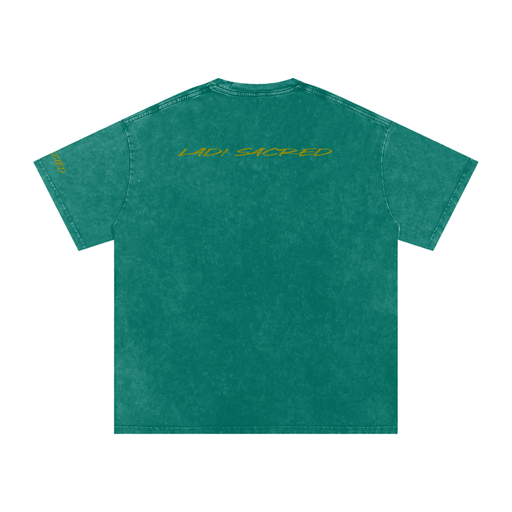 Snow Washed Oversized Cotton T-Shirt