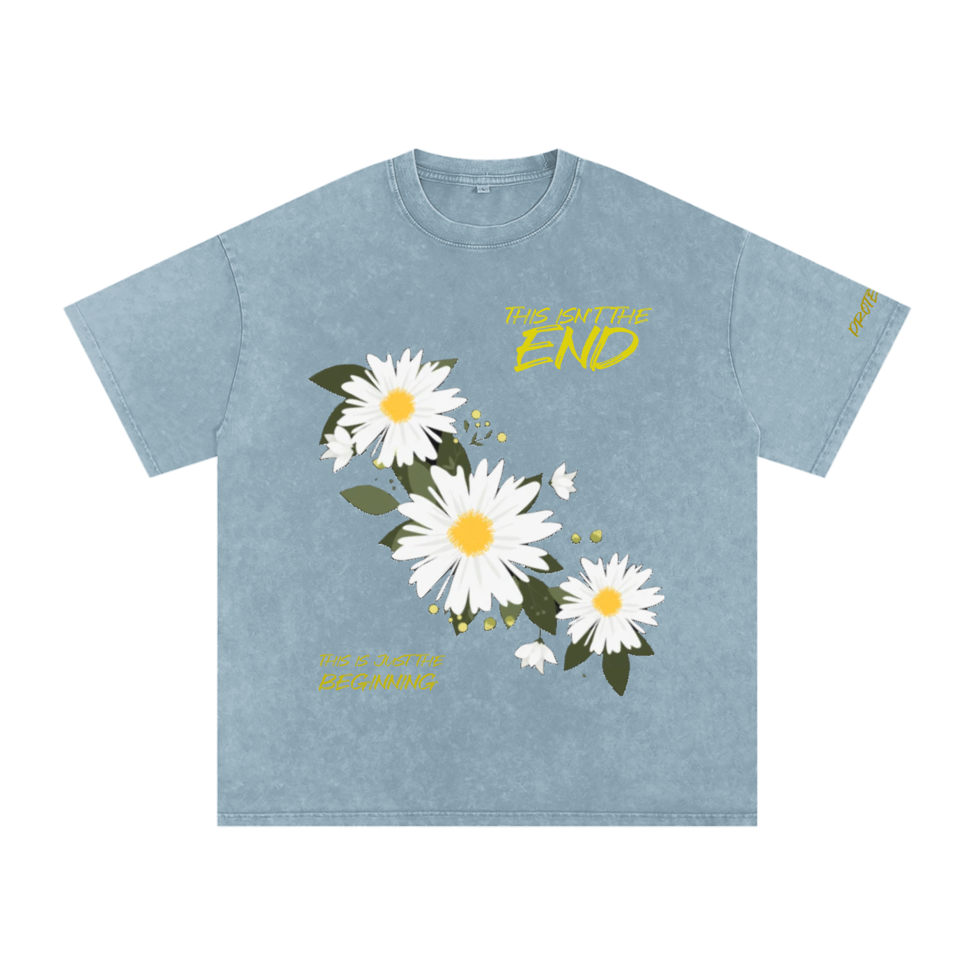 Snow Washed Oversized Cotton T-Shirt