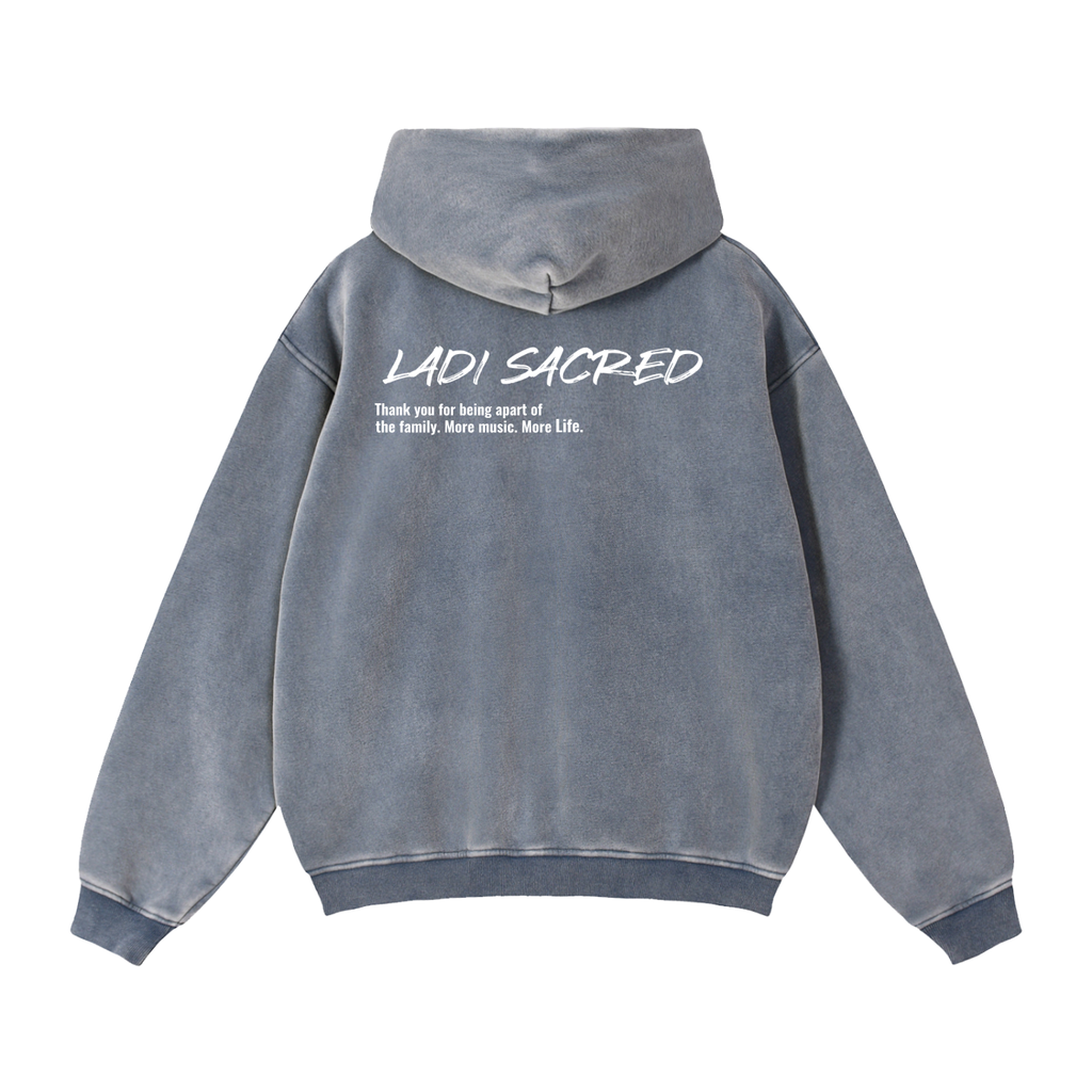 Zip-Through Boxy Fleece Hoodie