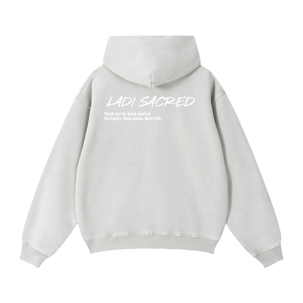 Zip-Through Boxy Fleece Hoodie