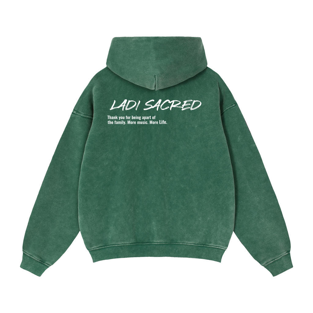 Zip-Through Boxy Fleece Hoodie