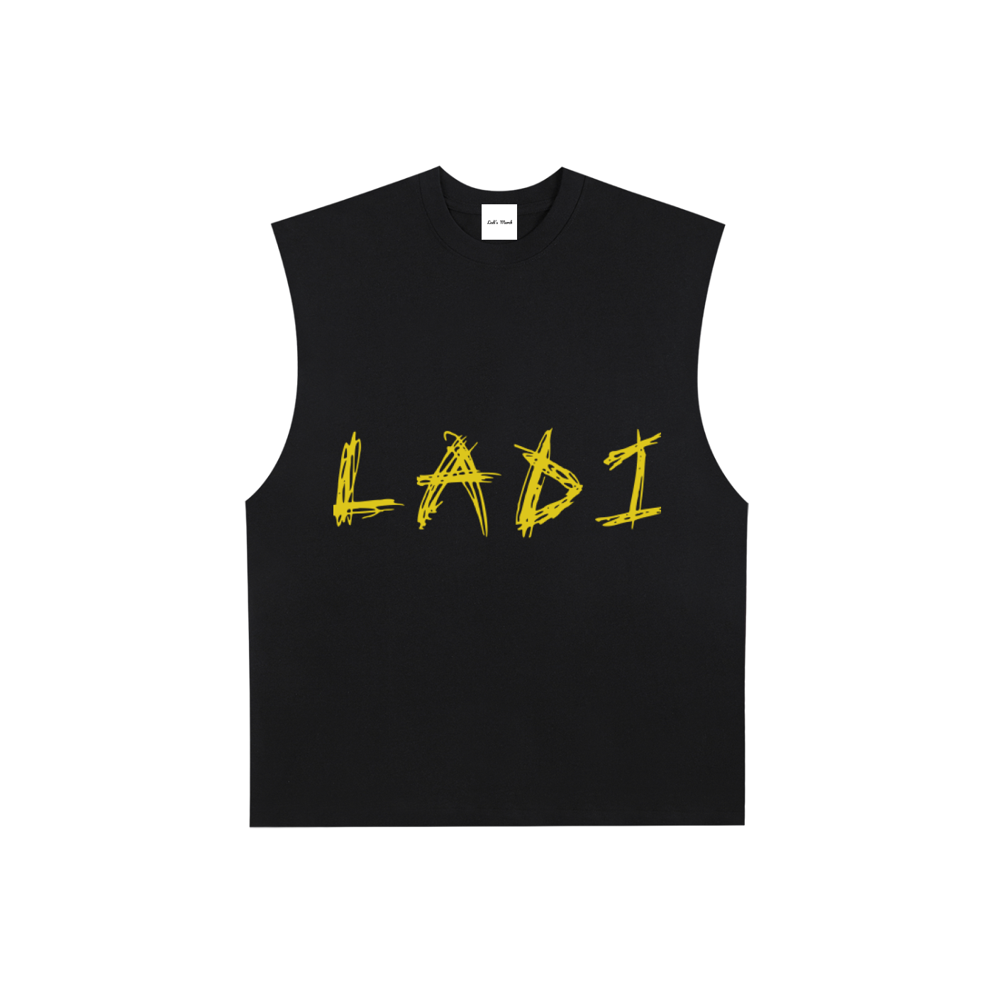 Raw Edge Cotton Tank Top