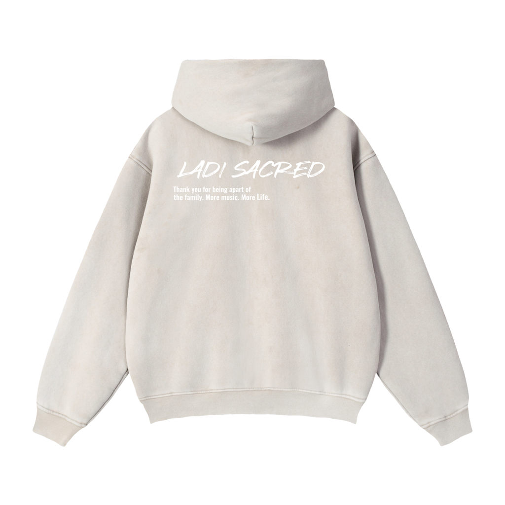 Zip-Through Boxy Fleece Hoodie