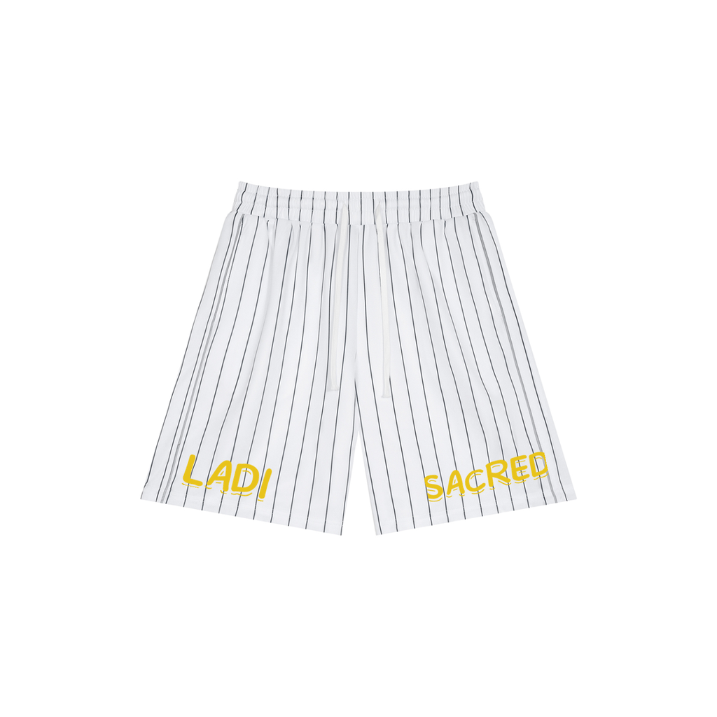 Unisex Striped Loose Fit Shorts