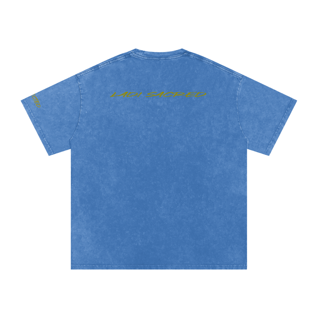 Snow Washed Oversized Cotton T-Shirt
