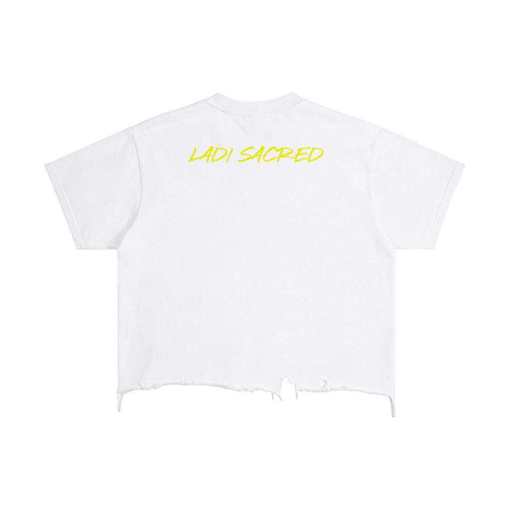 Vintage Wash Boxy Distressed Hem T-Shirt