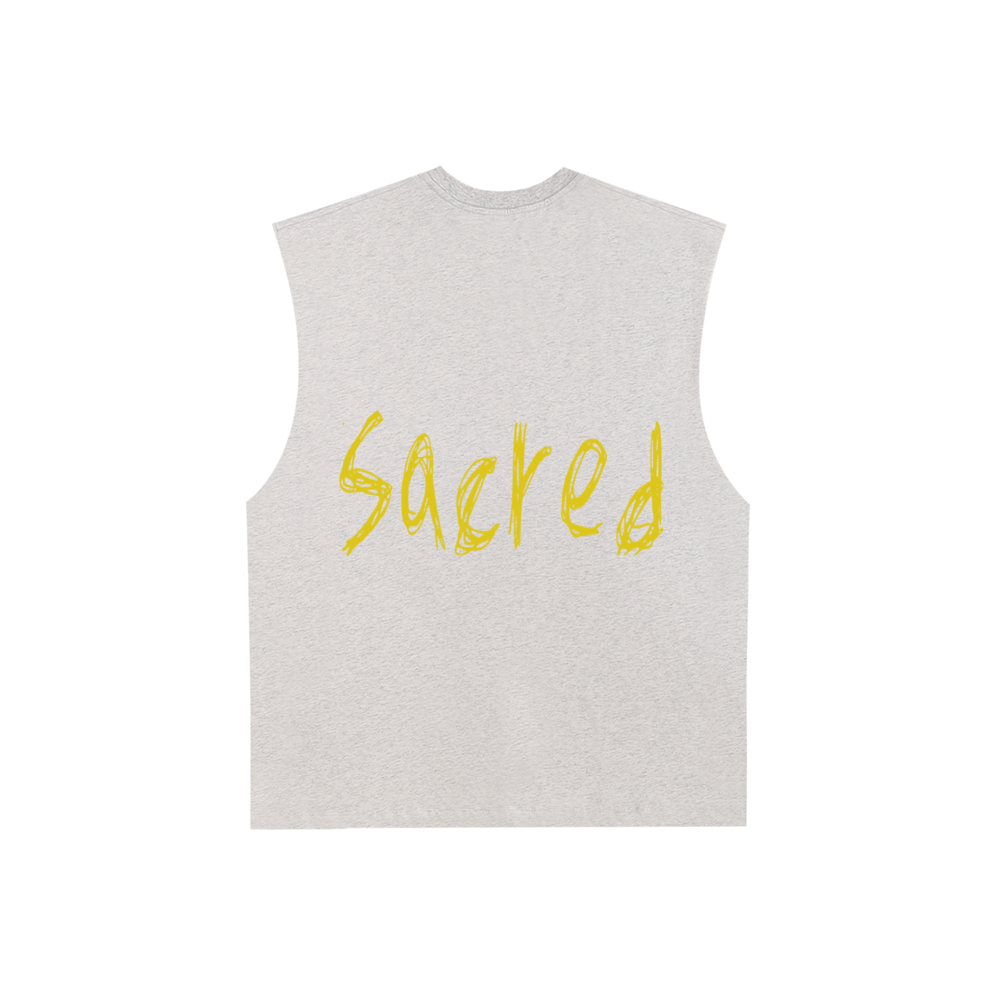 Raw Edge Cotton Tank Top