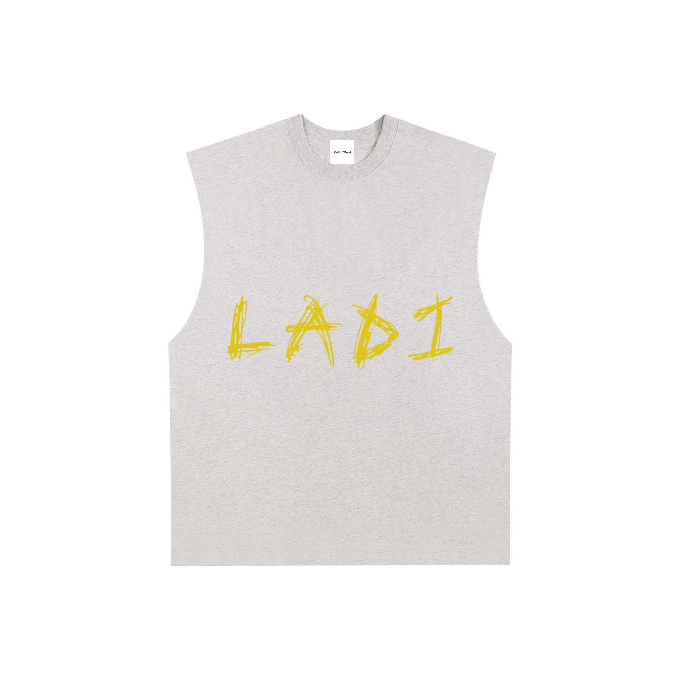 Raw Edge Cotton Tank Top