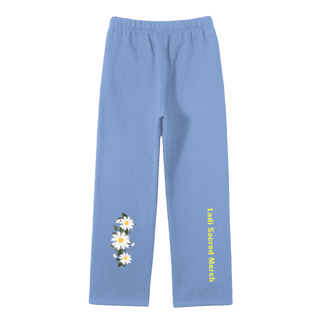 Unisex Solid Color Fleece Straight Leg Pants